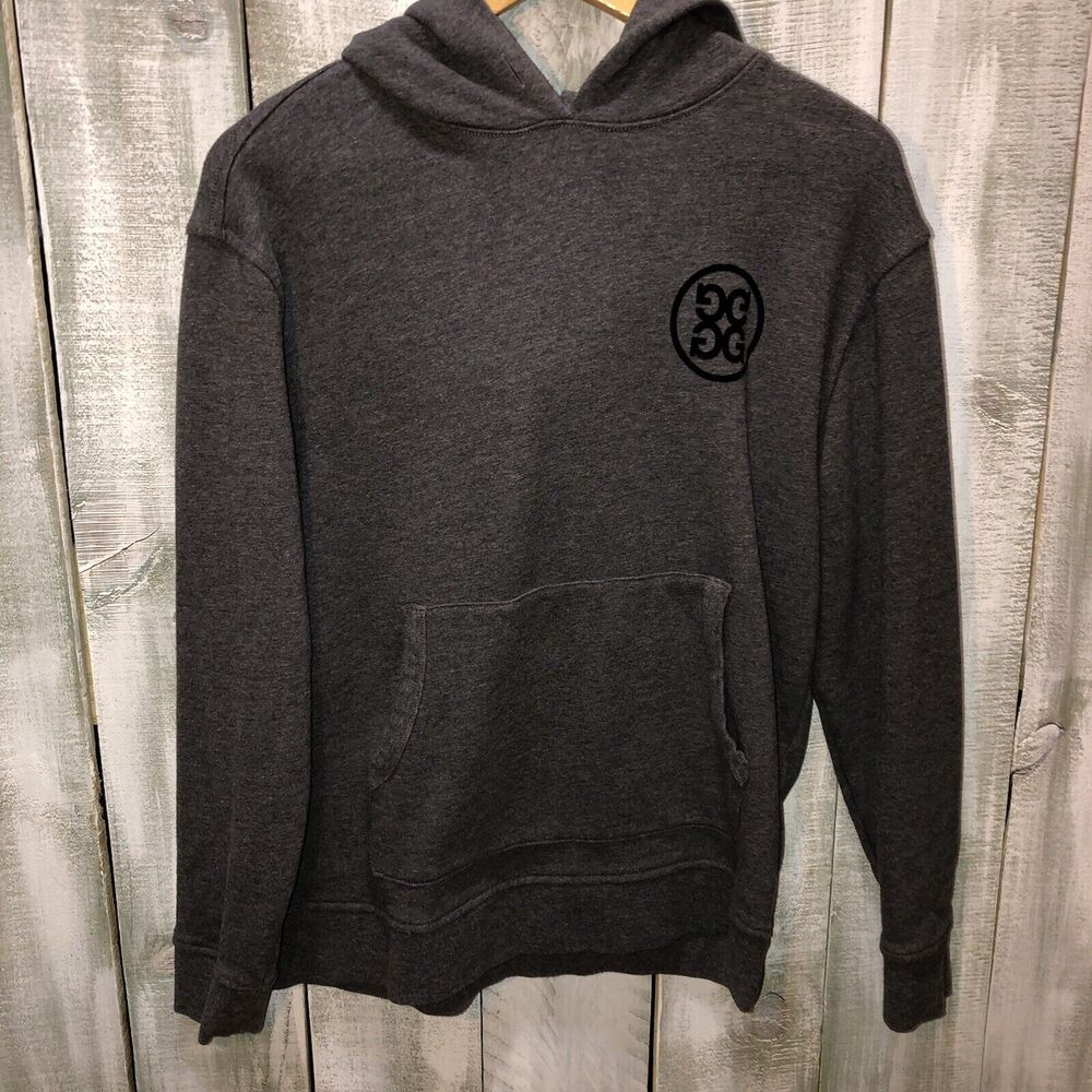 G/Fore Golf Hoodie Men's Medium Gray Casual Hooded Pullover Golf Long Sleeve
